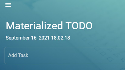 materialize todo